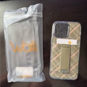 Walli Olive and Peach Plaid iPhone 15 Pro Max Case